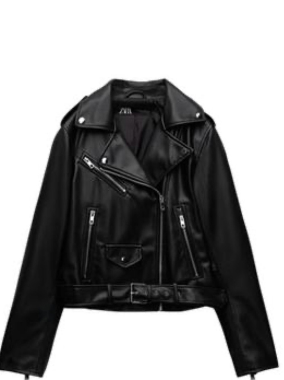 Zara Classic Black Moto Jacket - Women